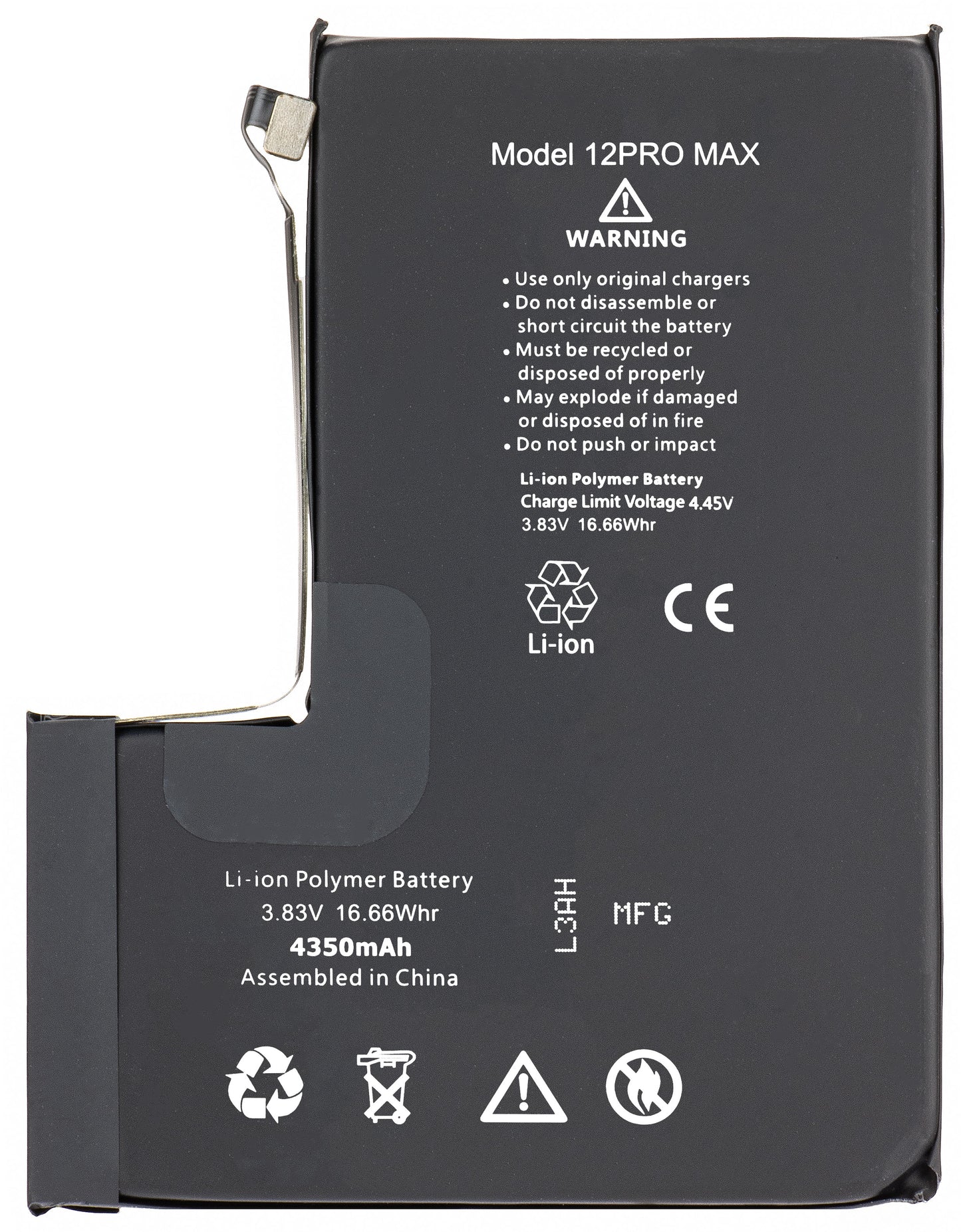 Apple iPhone 12 Pro Max Akku, hohe Kapazität