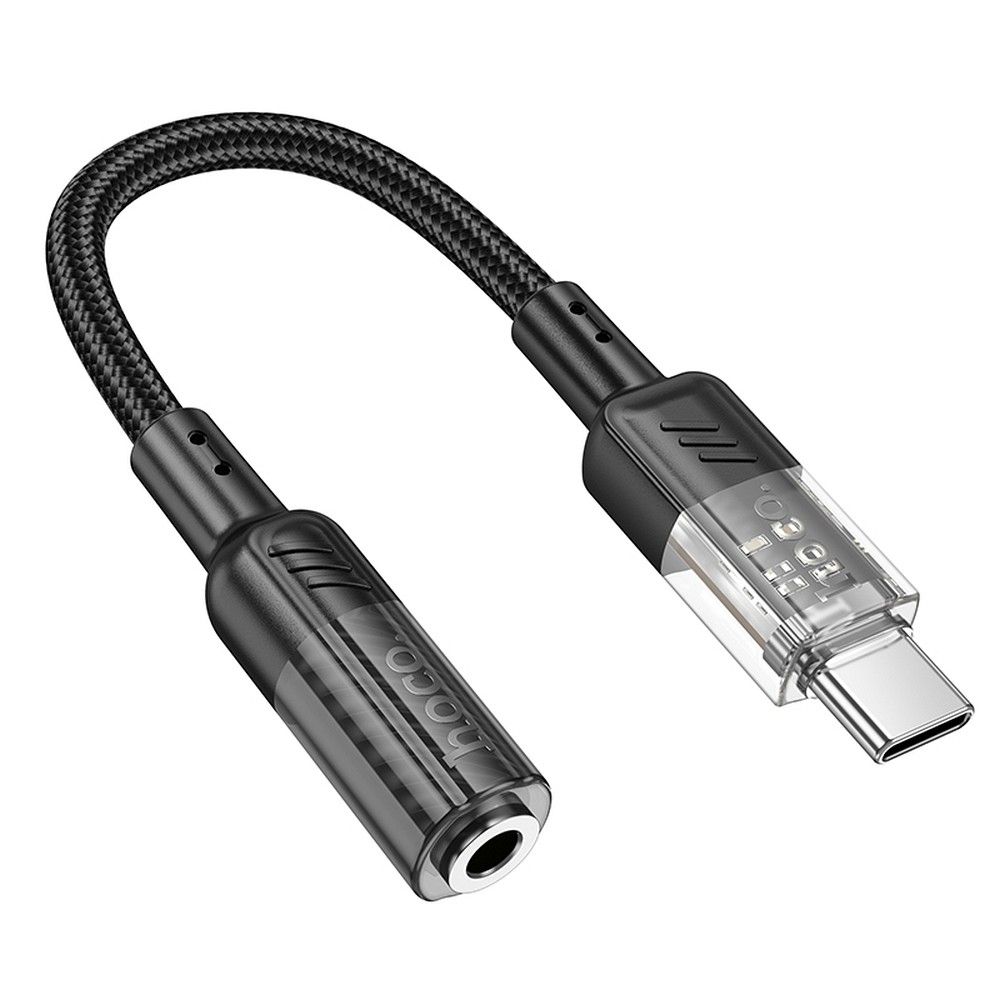 Audioadapter USB-C - 3,5mm HOCO LS37, Schwarz