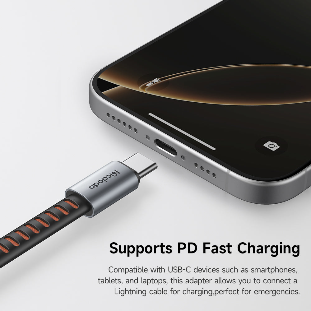 Audio-Adapter USB-C - Lightning McDodo CA-4870, Grau