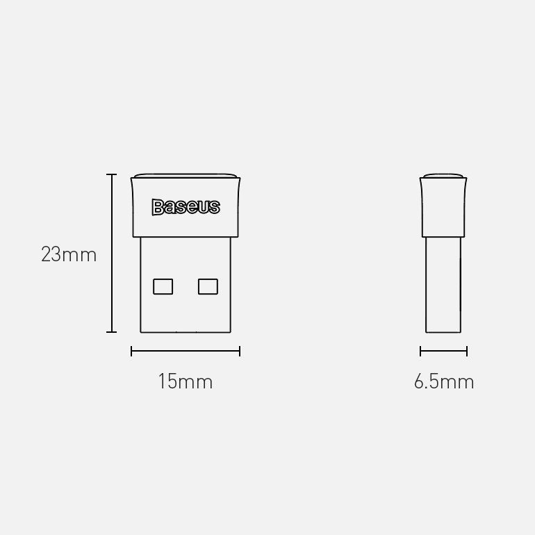 Baseus Bluetooth USB Adapter BA04, Schwarz ZJBA0000000001