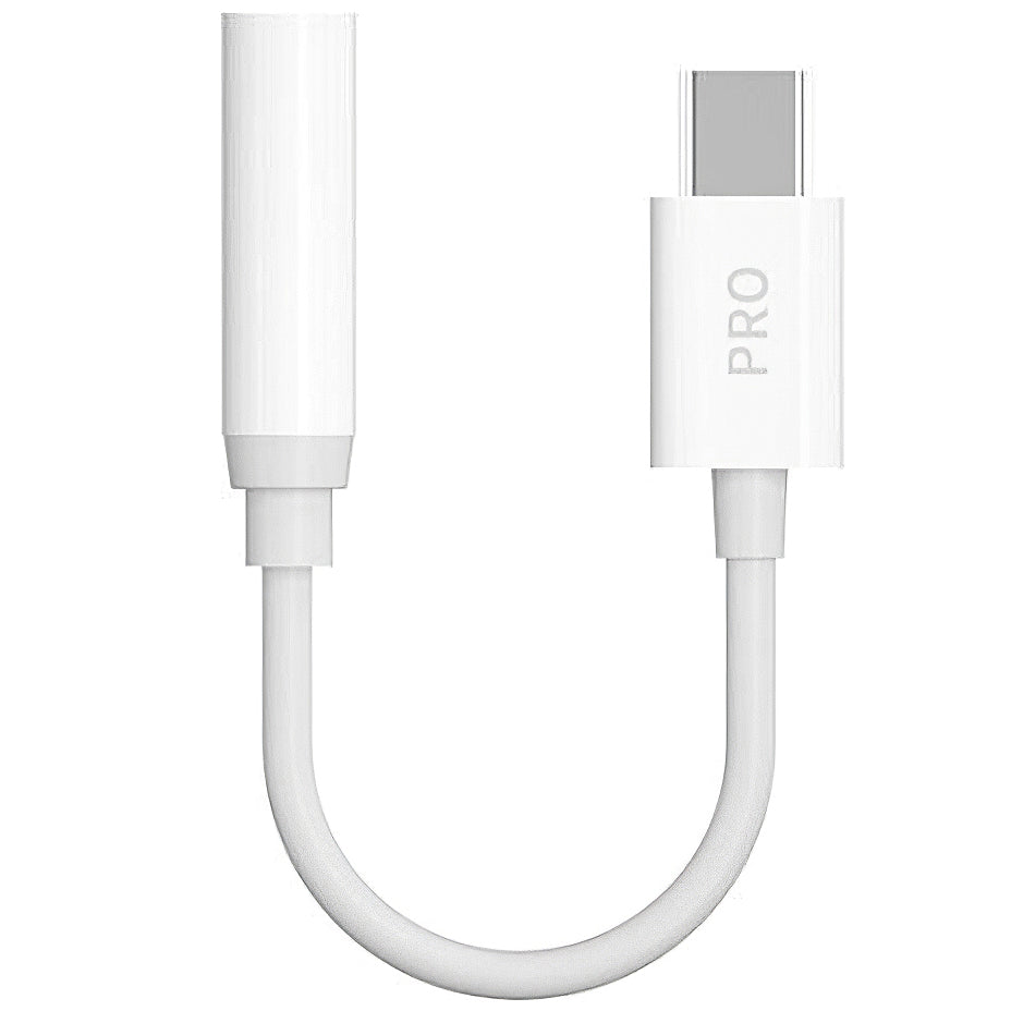 Audioadapter USB-C - 3,5mm Dudao L16CPro, Weiß
