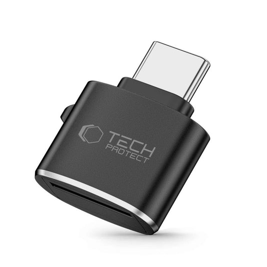 USB-C Kartenleser Tech-Protect Ultraboost, microSD, Schwarz