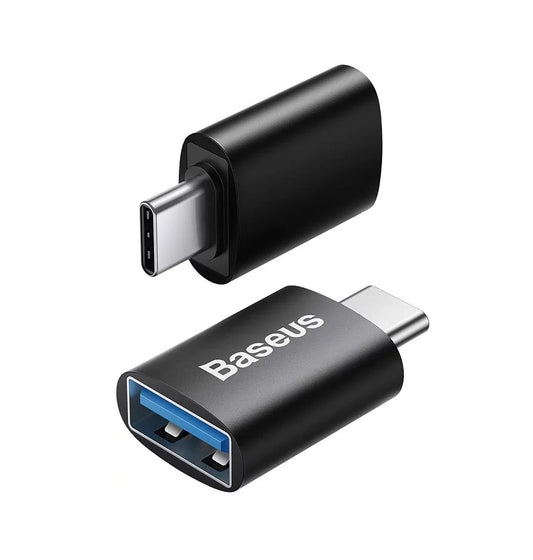 Baseus Ingenuity USB-C zu USB-A OTG Adapter, Schwarz