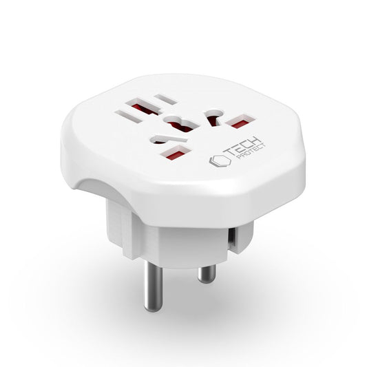 Netzwerkadapter Tech-Protect US / UK / AU / AU / FI / CN - Europa, Weiß
