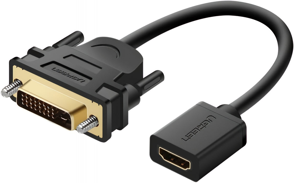 Videoadapter UGREEN 20118, HDMI - DVI, 1080P, Schwarz