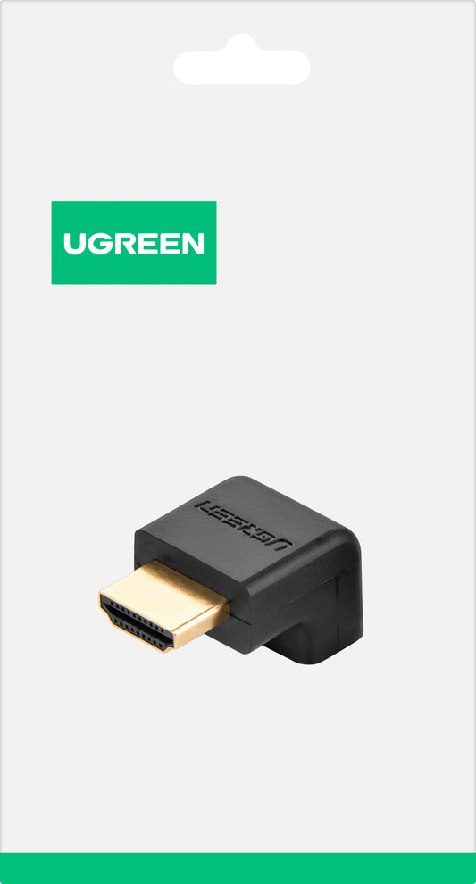 Videoadapter UGREEN HD112 Down Angle, HDMI - HDMI, 4K, Schwarz