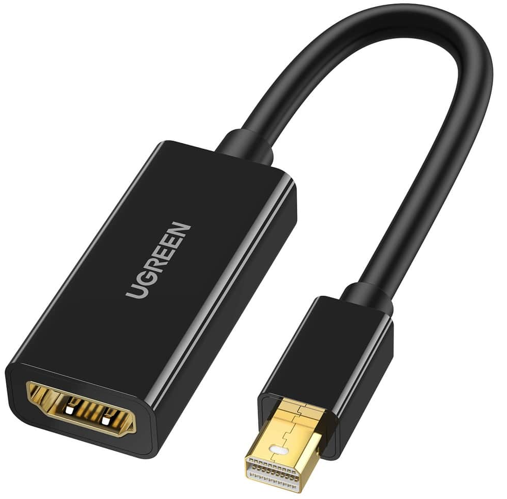 UGREEN MD112 Video Adapter, MiniDisplayPort - HDMI, 4K, Black