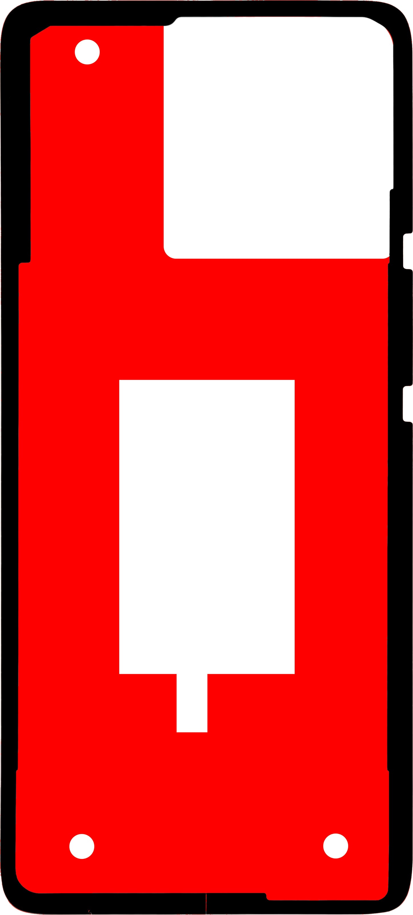 Klebstoff Batterieabdeckung Motorola Edge 40, Material PMMA, Service Pack 5D78C22707