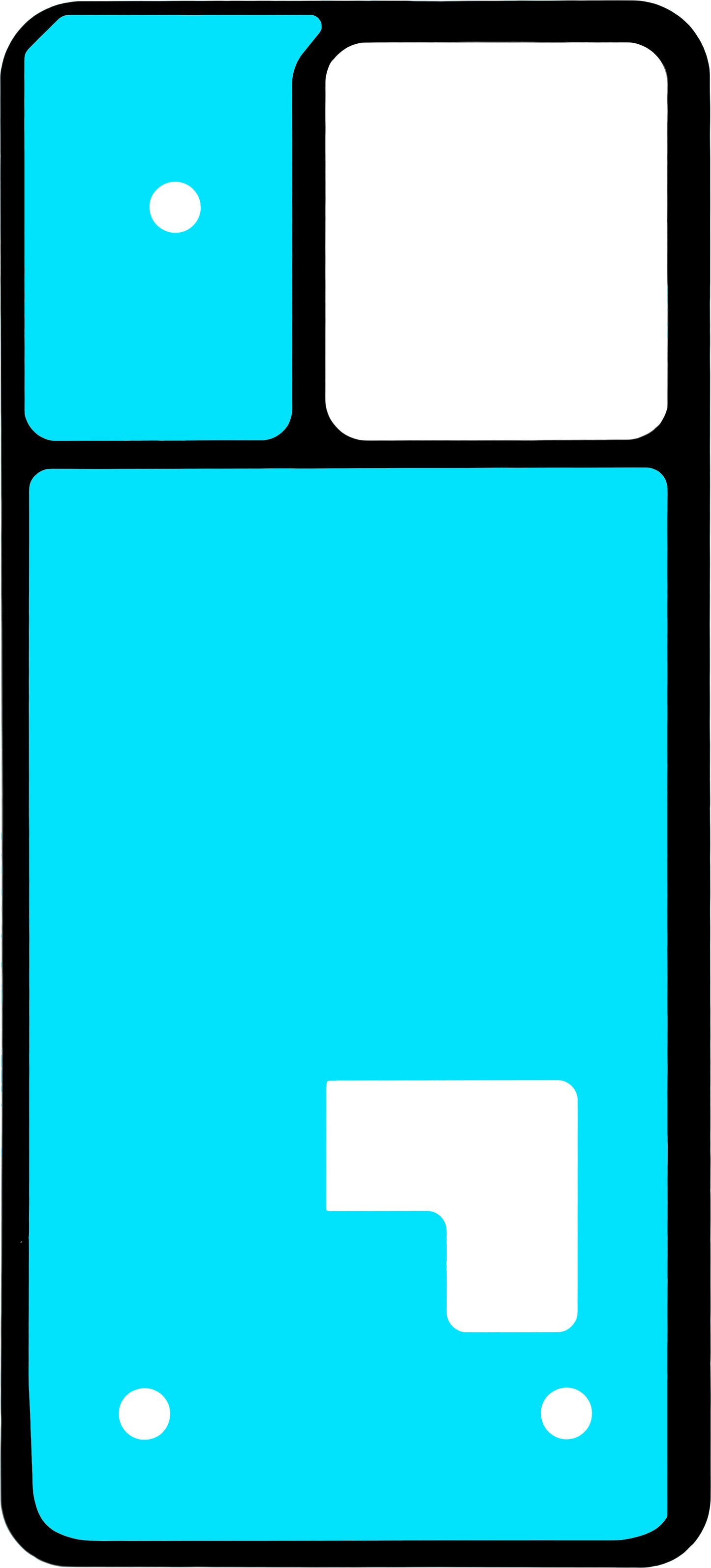 Klebstoff Batterieabdeckung Motorola Edge 40 Neo, Service Pack 5D78C23510