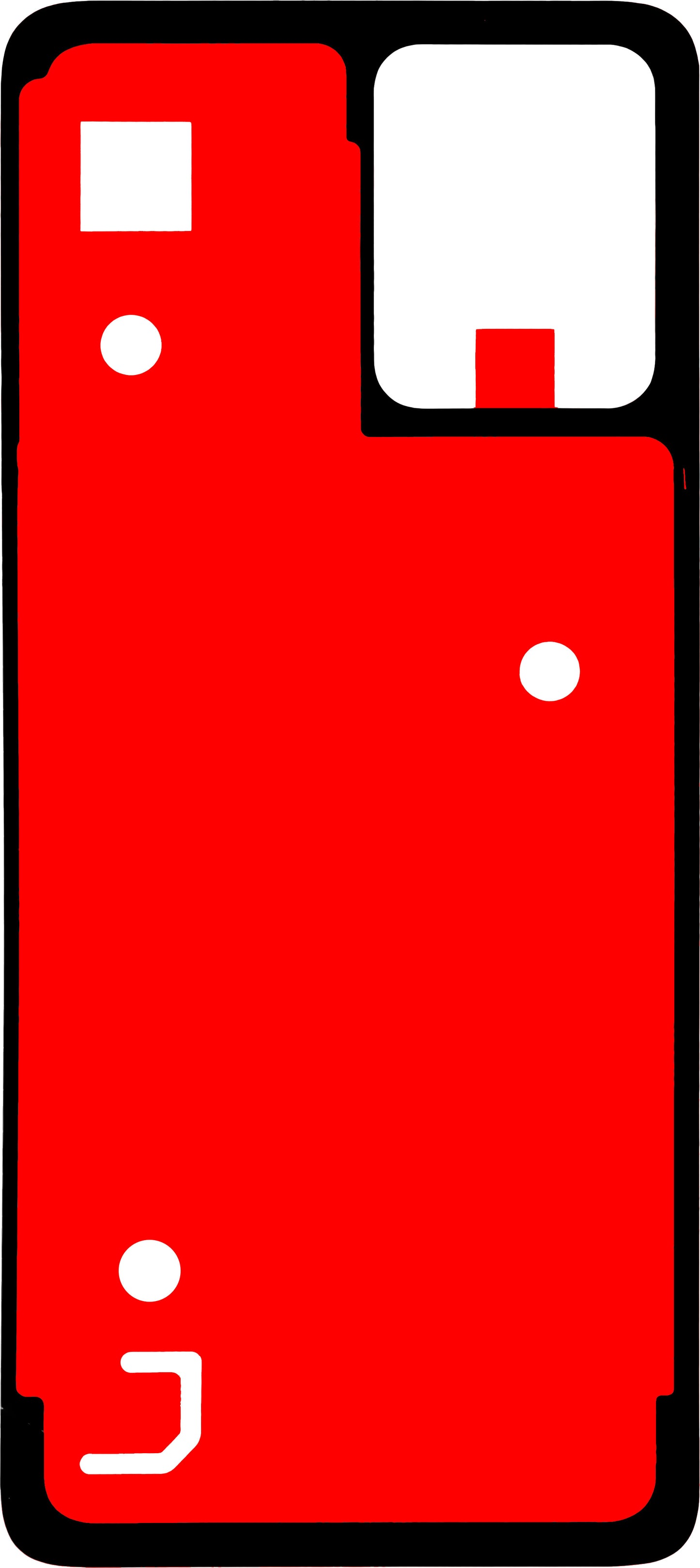 Klebstoff Batterieabdeckung Motorola Moto G64 / G54 Power Edition / G54, 3D, Service Pack 5D78C23266