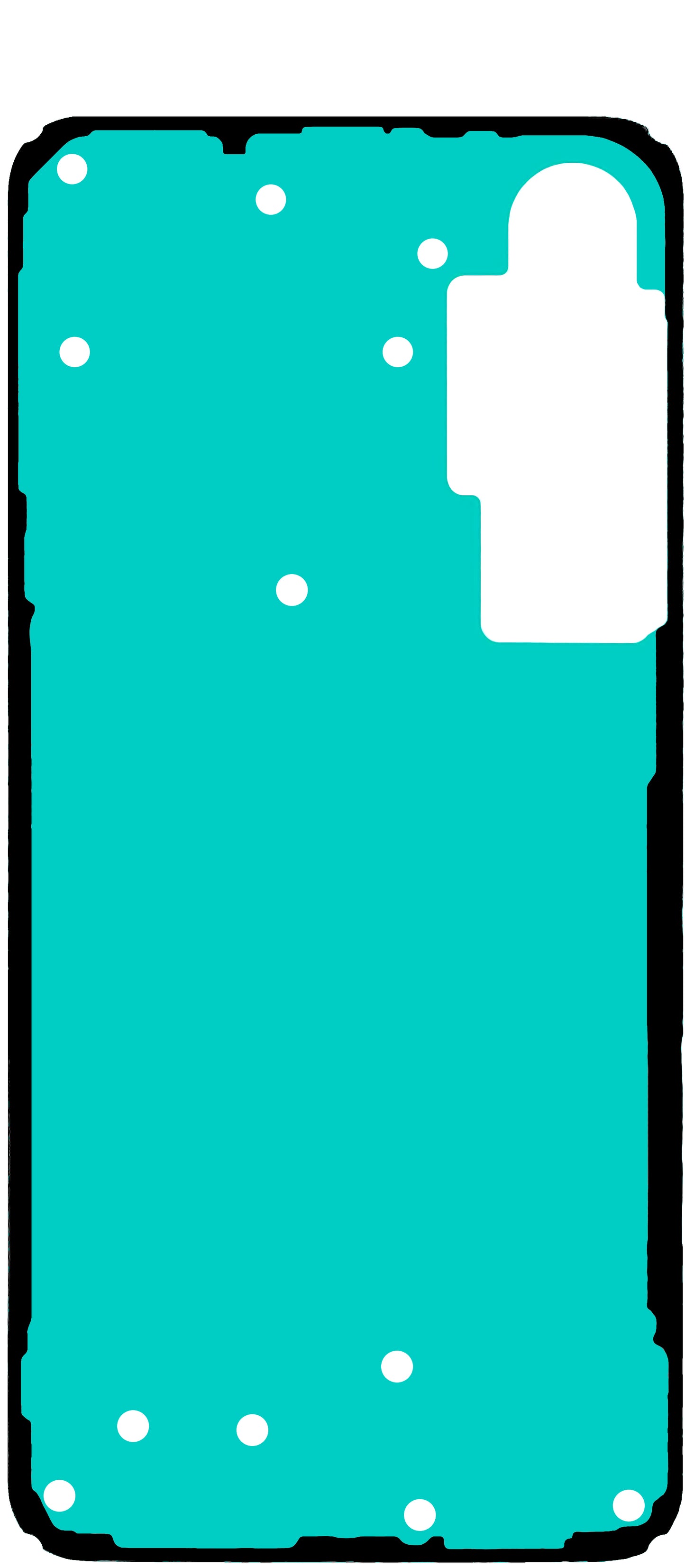 Klebstoff Batterieabdeckung Samsung Galaxy S24 FE S721, Service Pack GH81-26418A