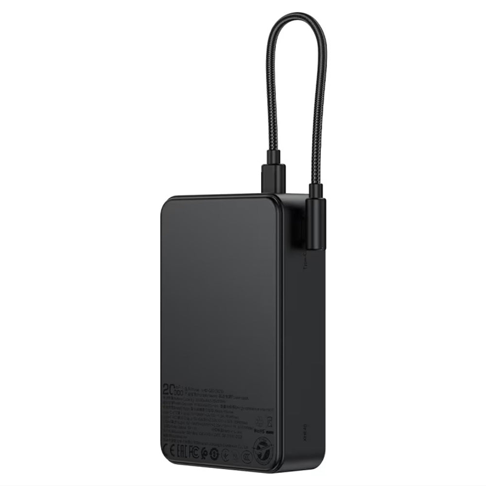 Externer Akku Acefast M29, 20000mAh, 22.5W, QC + PD, 1 x USB-A - 2 x USB-C, Schwarz