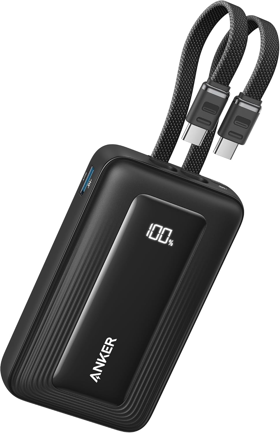 Anker Zolo External Battery, 10000mAh, 35W, QC + PD, 1 x USB-A - 2 x USB-C, Black A1680H12