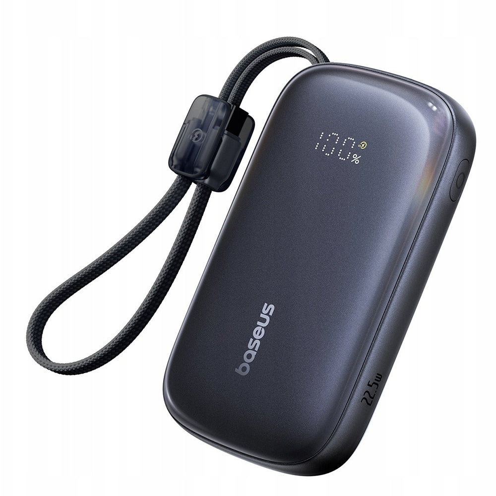 Baseus EnerFill FC21 Qpow 3 Ultra External Battery, 20000mAh, 22.5W, QC + PD, 1 x USB-A - 1 x USB-C, Black E0027M00