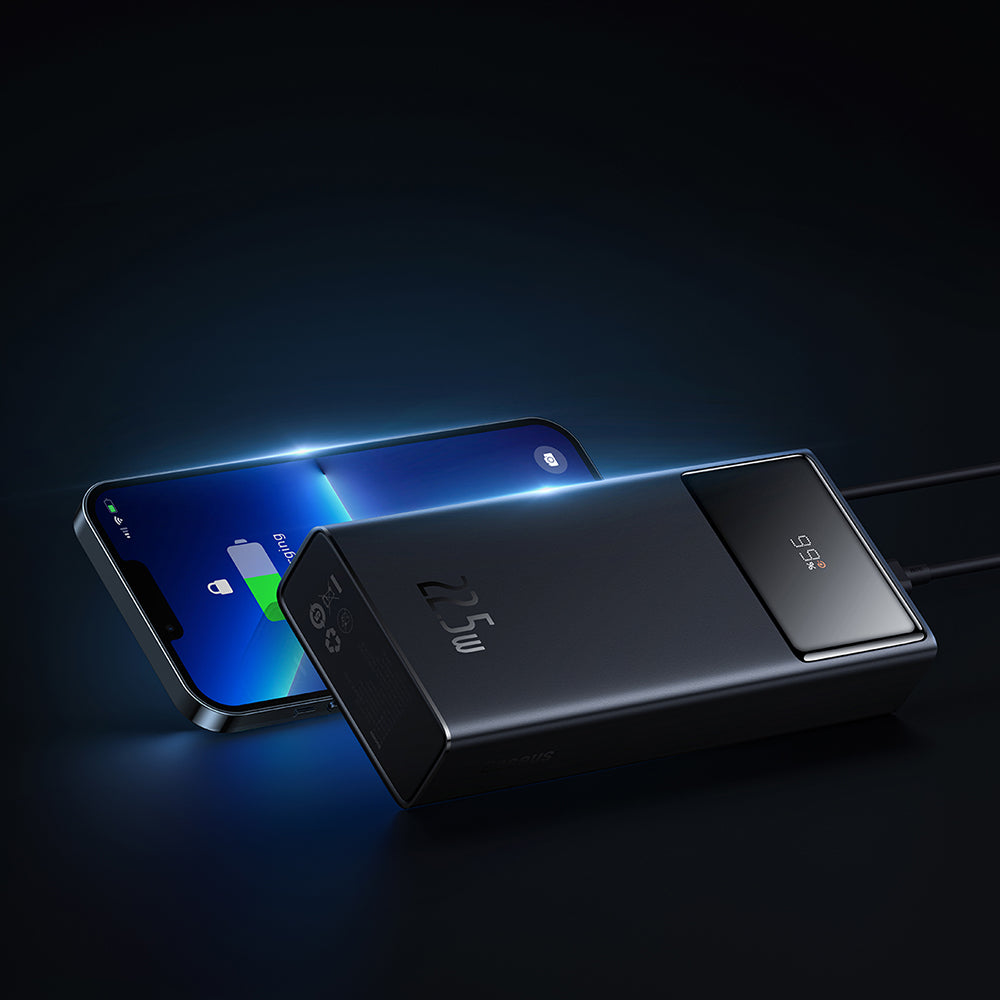 Externer Akku Baseus Star Lord, 20000mAh, 22,5W, QC + PD, 1 x USB-C - 2 x USB-A, Schwarz PPXJ080001
