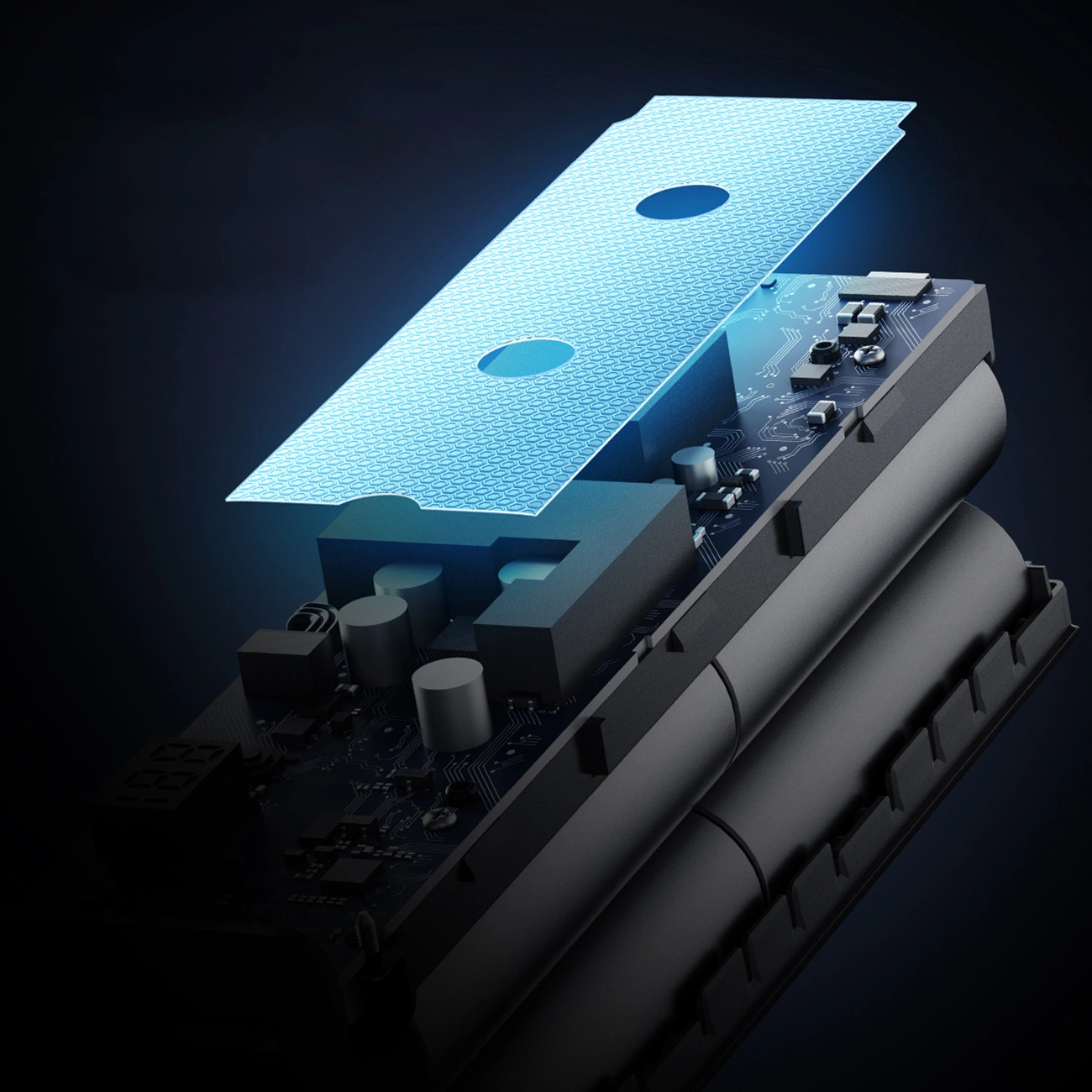 Cuktech External Battery, 20000mAh, 100W, QC + PD, 1 x USB-A - 2 x USB-C, Gray CUKP200XGLGR