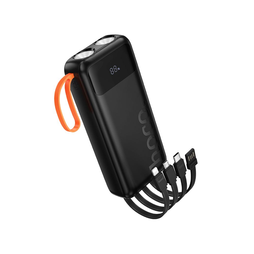 Externe Batterie HOCO J151A, 20000mAh, 10W, 1 x Lightning - 1 x microUSB - 1 x USB-A - 1 x USB-C, Schwarz