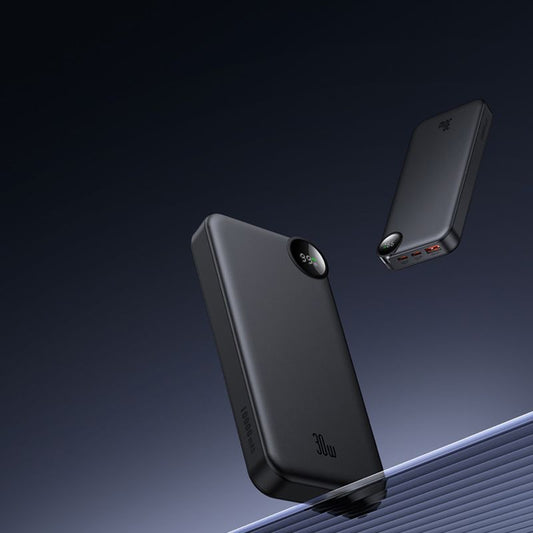 Externer Akku McDodo MC-3850 Display, 10000mAh, 30W, QC + PD, 1 x USB-A - 2 x USB-C, Schwarz