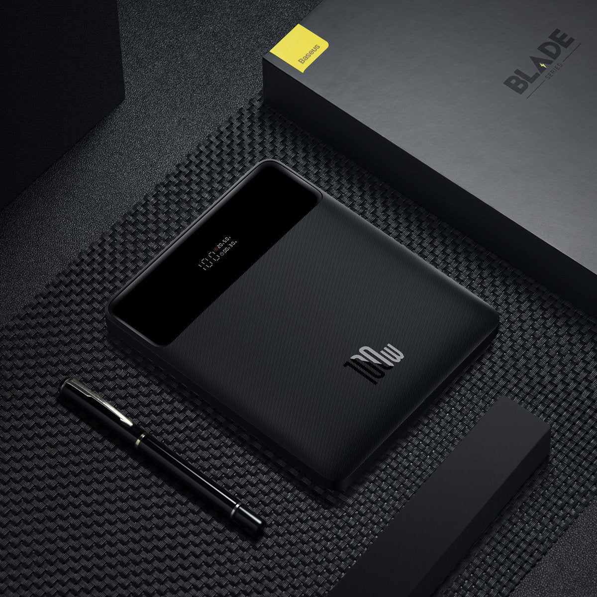 Baseus Blade Ultrathin Powerbank 20000mAh | 100W | 2x USB-A & 2x USB-C | Schwarz