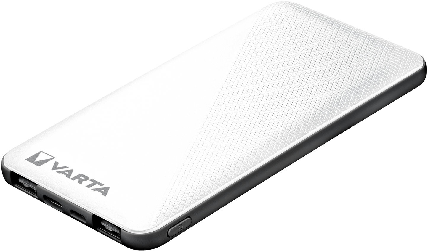 Varta Energy Externe Batterie, 5000mAh, 15W, 2 x USB-A - 1 x USB-C, Weiß