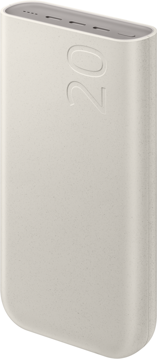 Samsung Externer Akku, 20000mAh, 45W, PD, 3 x USB-C, Beige EB-P4520XUEGEU