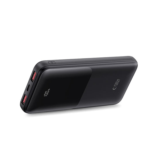 Externer Akku Tech-Protect PB01, 10000mAh, 22.5W, QC + PD, 1 x USB-C - 2 x USB-A, Schwarz