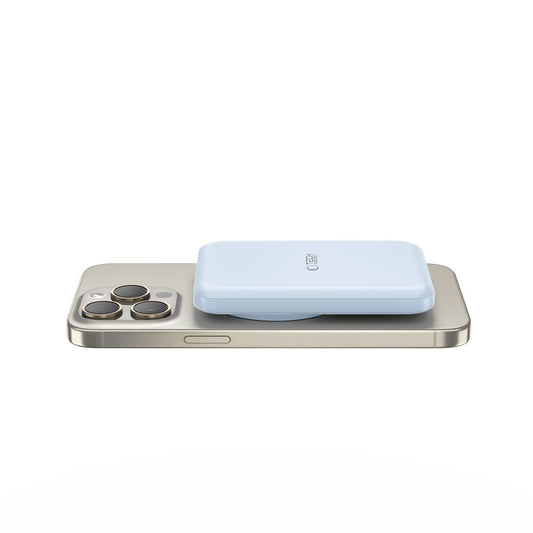 Externe drahtlose Batterie Tech-Protect PB10 LifeMag, 5000mAh, 15W, PD + FQI, 1 x QI - 1 x USB-C, Blau
