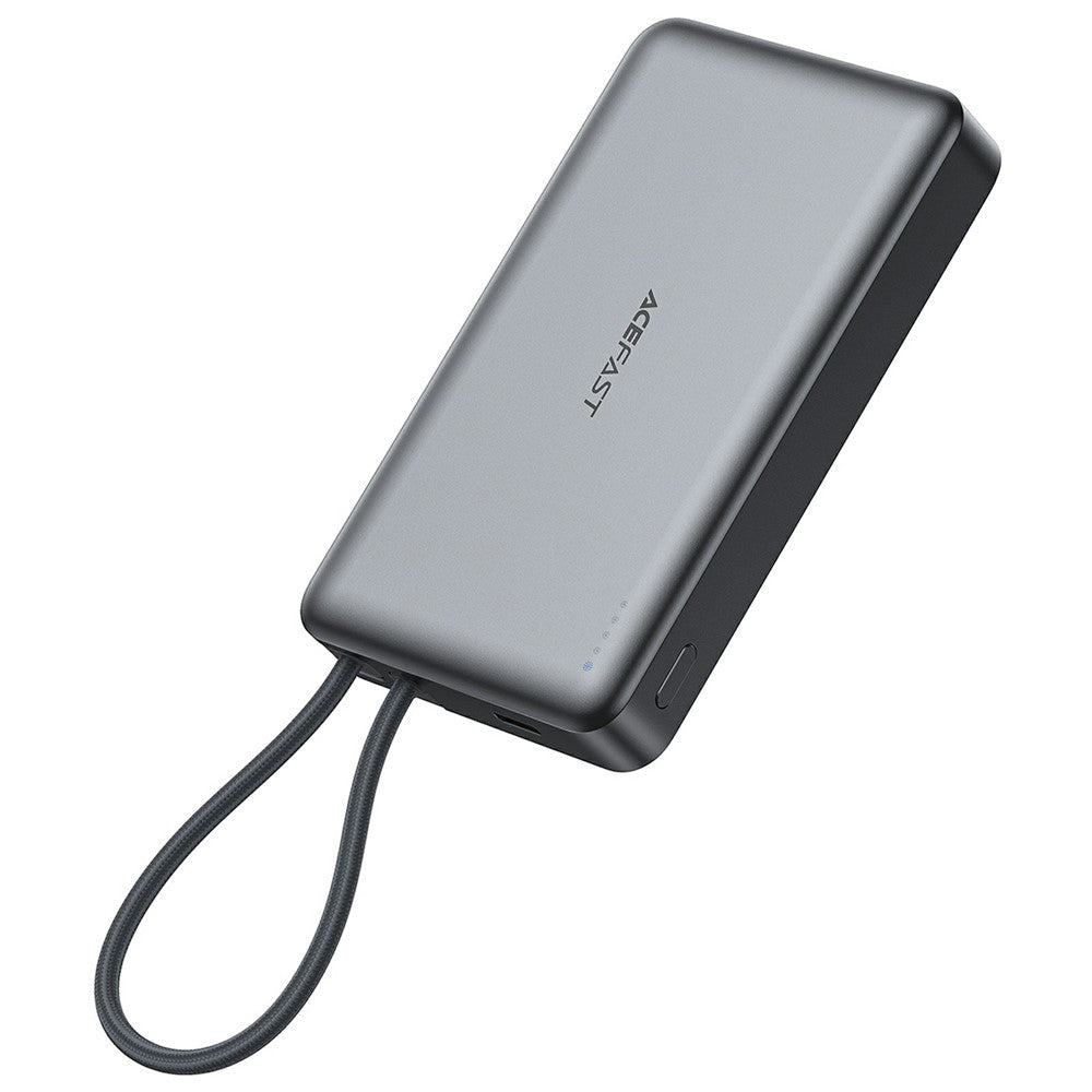 Externer Wireless-Akku Acefast M18, 10000mAh, 22.5W, PD + FQI, 1 x QI - 2 x USB-C, Schwarz