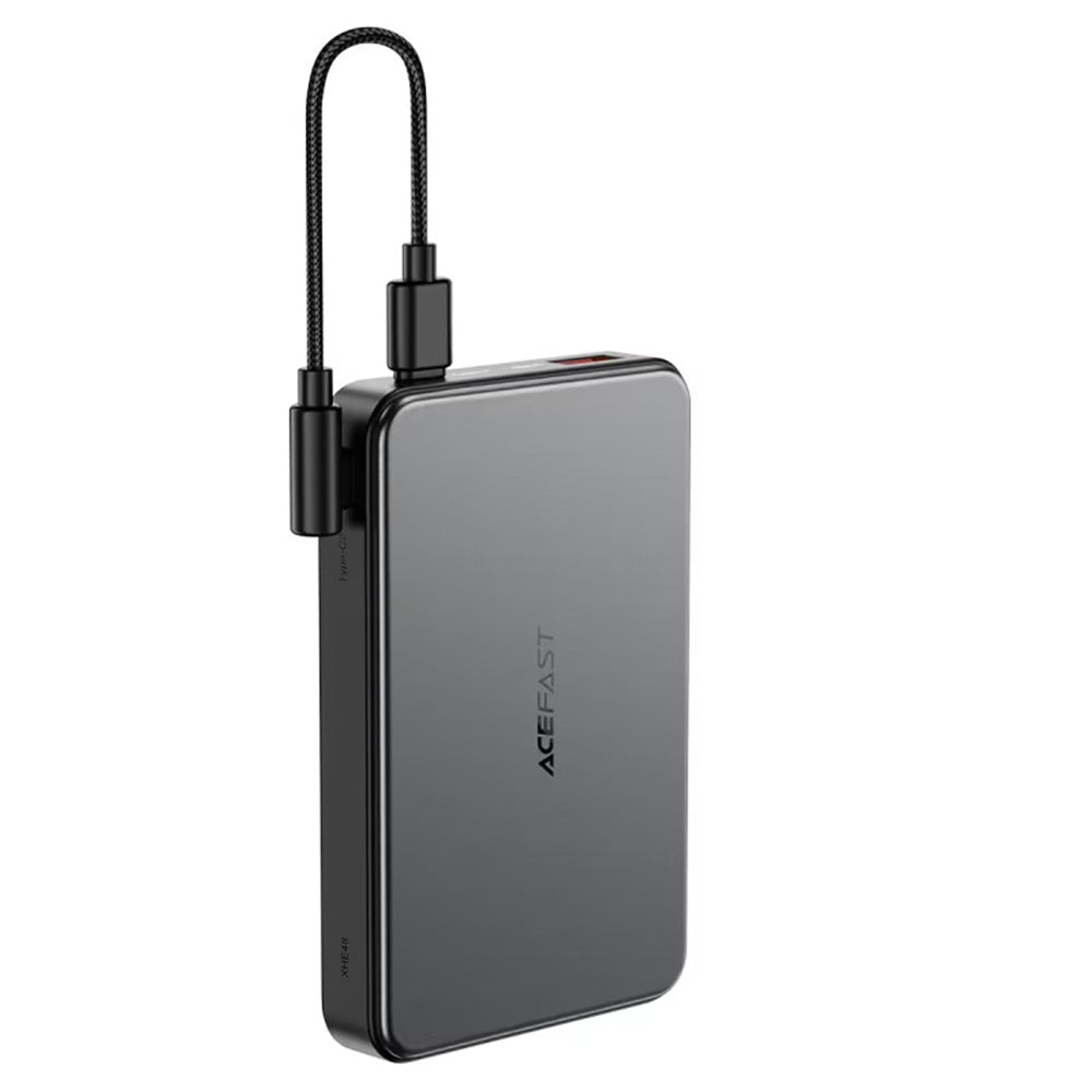 Externer Wireless Akku Acefast M31, 10000mAh, 22.5W, QC + PD + FQI, 1 x QI - 1 x USB-A - 2 x USB-C, Schwarz