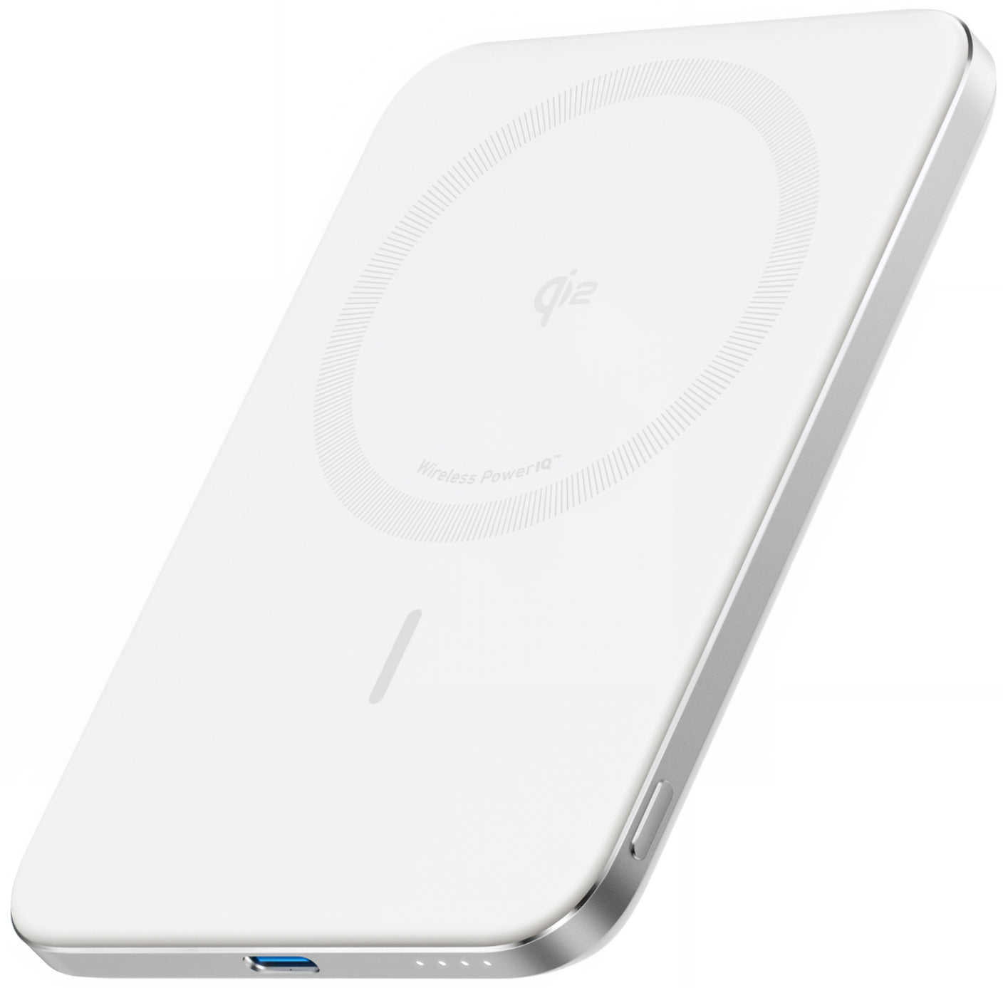 Externer Wireless Akku Anker Nano, 5000mAh, 20W, PD + FQI, 1 x QI - 1 x USB-C, Weiß A1665H21