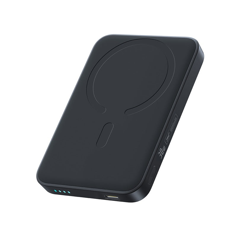 Baseus EnerFill FM11 Wireless Externe Batterie, 10000mAh, 30W, PD + FQI, 1 x QI - 1 x USB-C, Schwarz