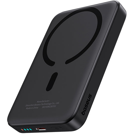 Baseus Magnetic Mini Powerbank 10000mAh | 20W PD & Qi | Schwarz
