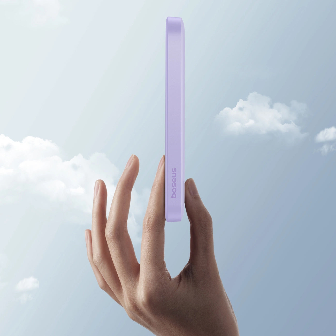 Externer Wireless-Akku Baseus Magnetic Mini, 5000mAh, 20W, PD + FQI, 1 x QI - 1 x USB-C, Lila P10022107513