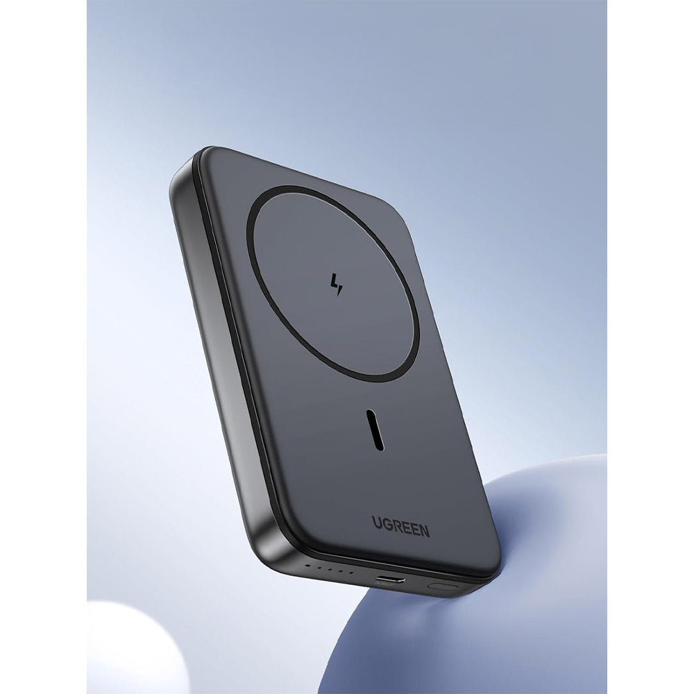 Externer Wireless-Akku UGREEN PB561, 10000mAh, 20W, PD + FQI, 1 x QI - 1 x USB-C, Schwarz