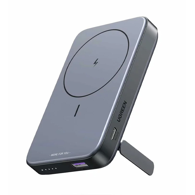 Wireless Powerbank UGREEN PB206, 10000mAh, 20W, QC + PD + FQI, 1 x QI - 1 x USB-A - 1 x USB-C, Grau