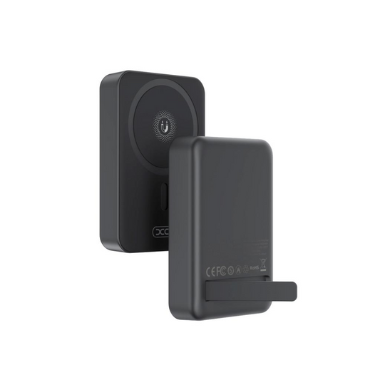 Wireless Powerbank XO Design PR231, 10000mAh, 20W, PD + FQI, 1 x QI - 1 x USB-C, Schwarz, Wiederverpackt