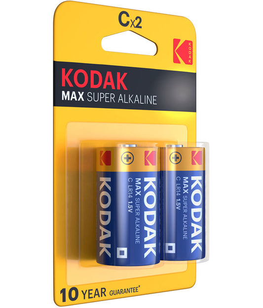 Kodak Max Super Batterie, LR14, 2 Stück Set