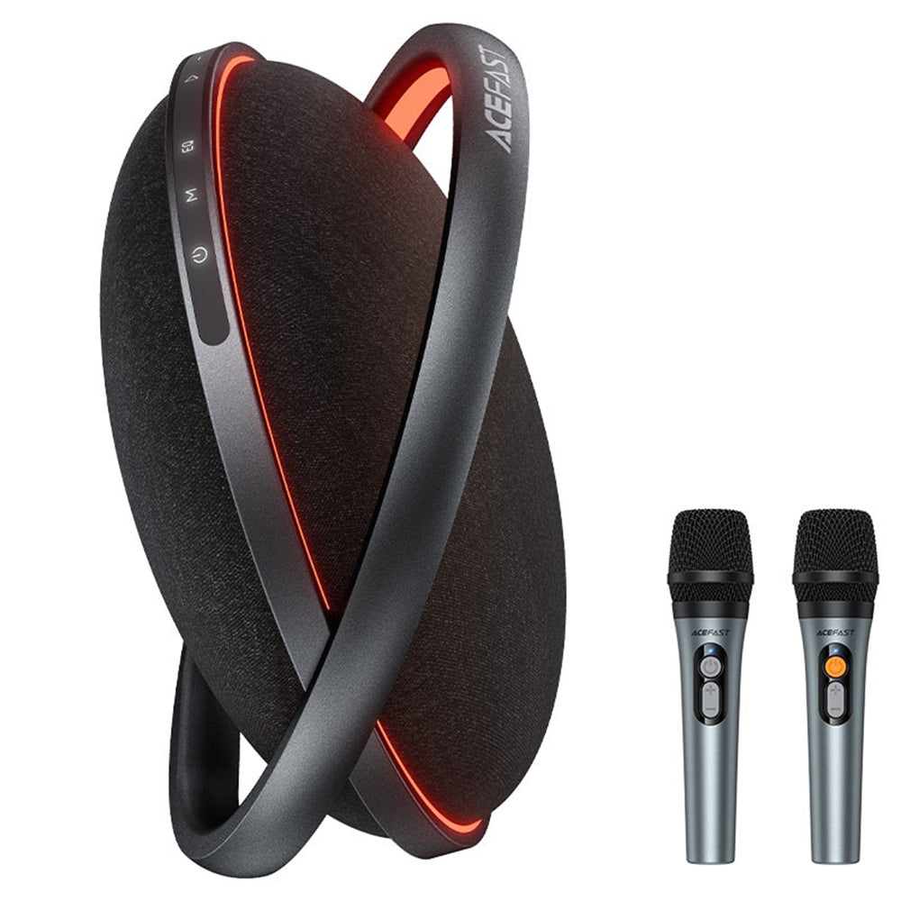 Bluetooth-Lautsprecher Acefast Karaoke K5 Max, 350W, TWS, RGB, wasserdicht, Schwarz