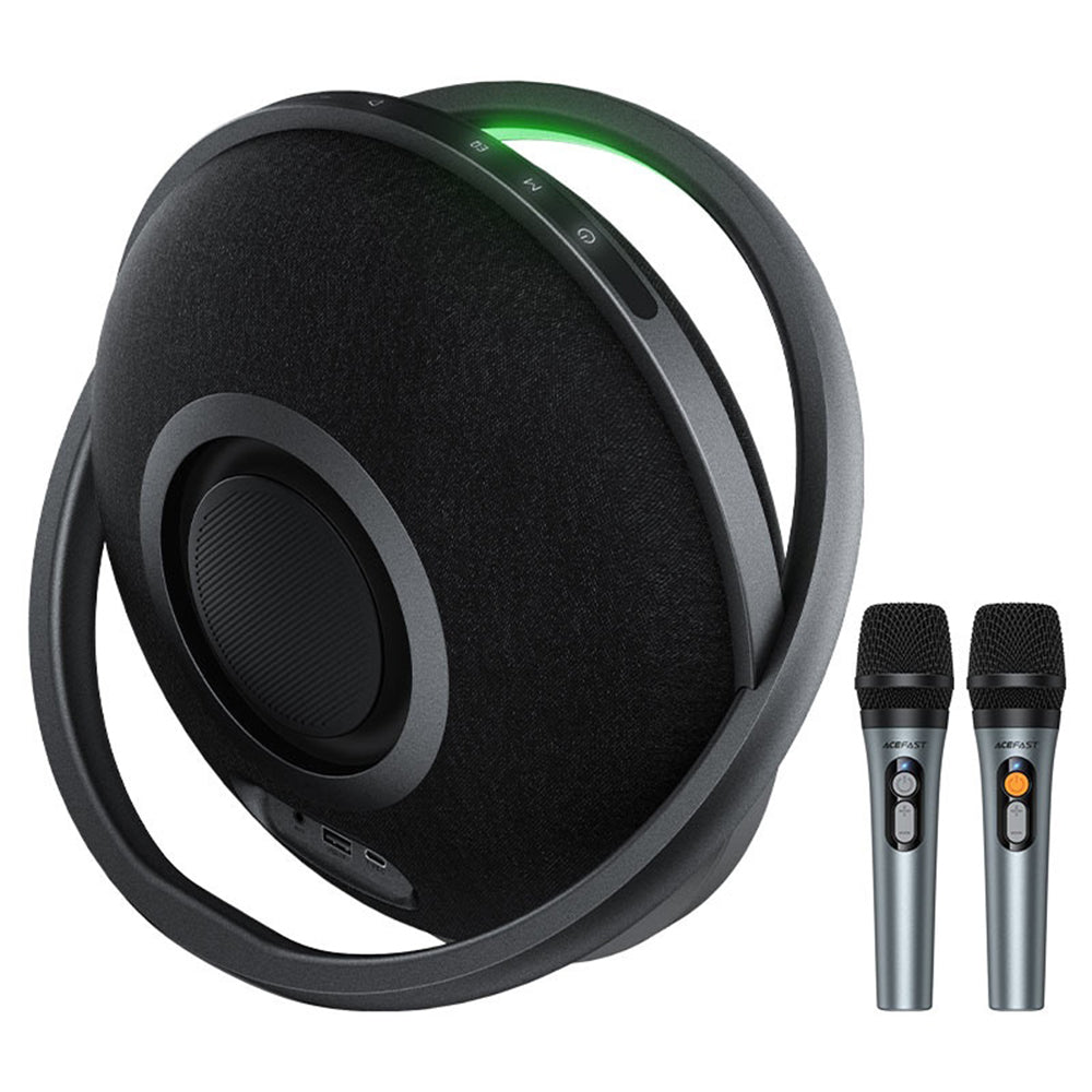 Bluetooth-Lautsprecher Acefast Karaoke K5 Max, 350W, TWS, RGB, wasserdicht, Schwarz