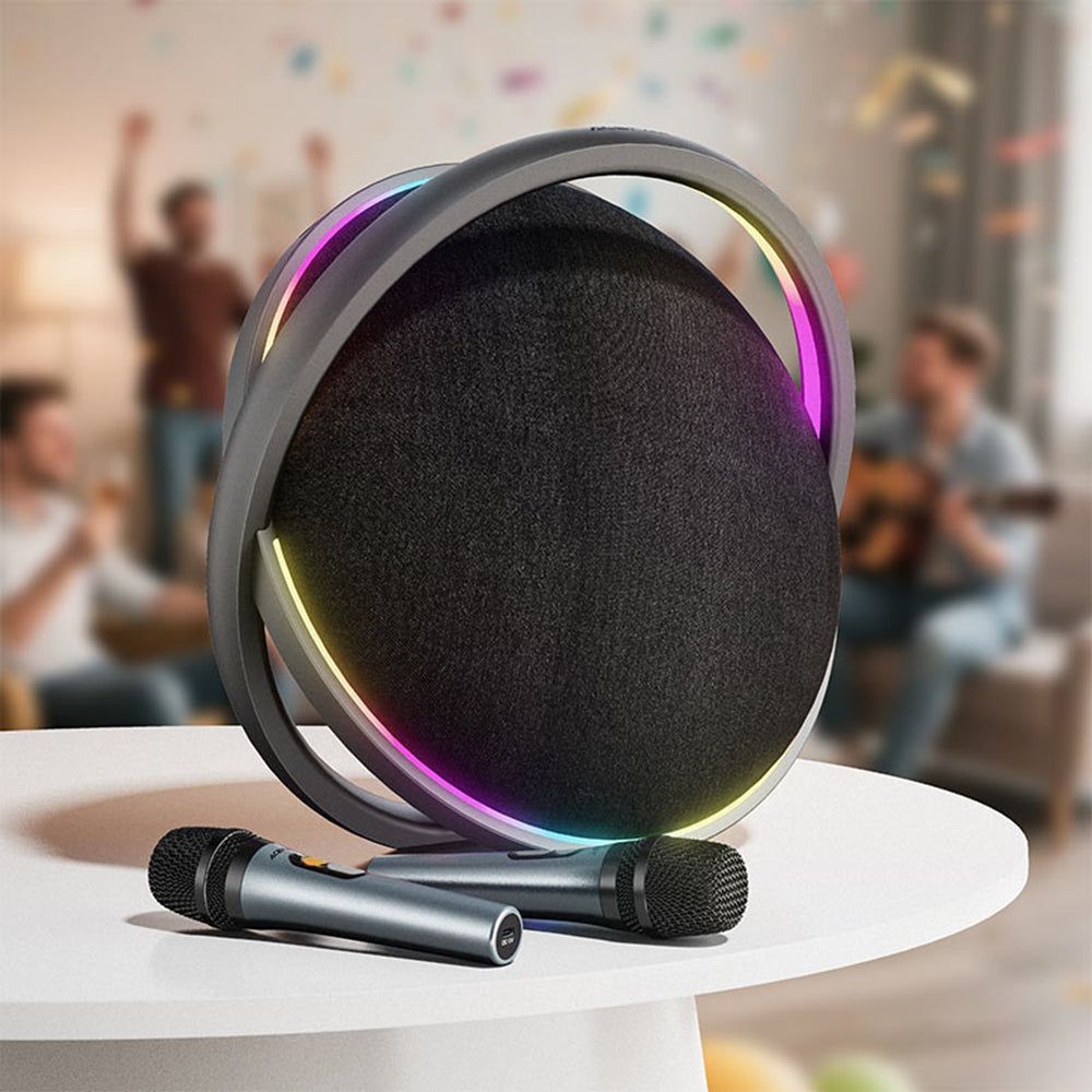 Bluetooth-Lautsprecher Acefast Karaoke K5 Max, 350W, TWS, RGB, wasserdicht, Schwarz