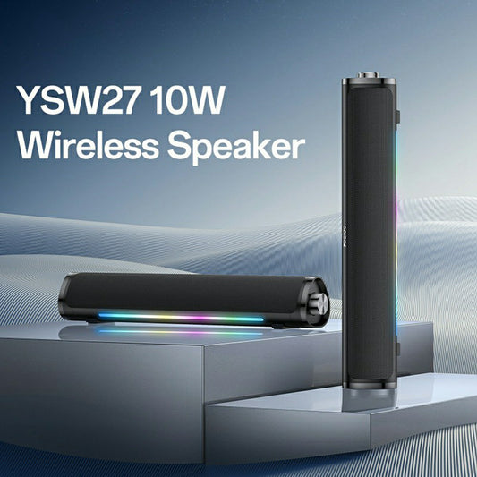 Bluetooth-Lautsprecher Yesido YSW27, 10W, RGB, Schwarz