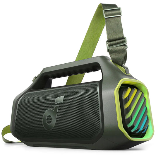 Tragbarer Bluetooth-Lautsprecher Anker Soundcore Boom 2 Plus, 140W, RGB, wasserdicht, grün A3134061