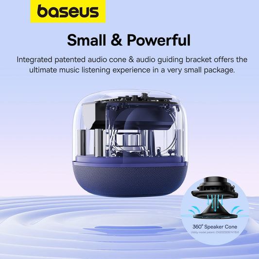 Tragbarer Bluetooth-Lautsprecher Baseus AeQur V2, Violett