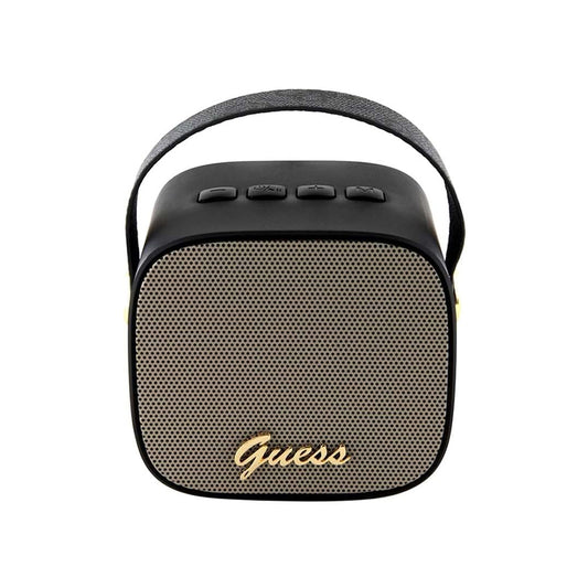 Tragbarer Bluetooth-Lautsprecher Guess 4G Script Logo, 5W, Schwarz