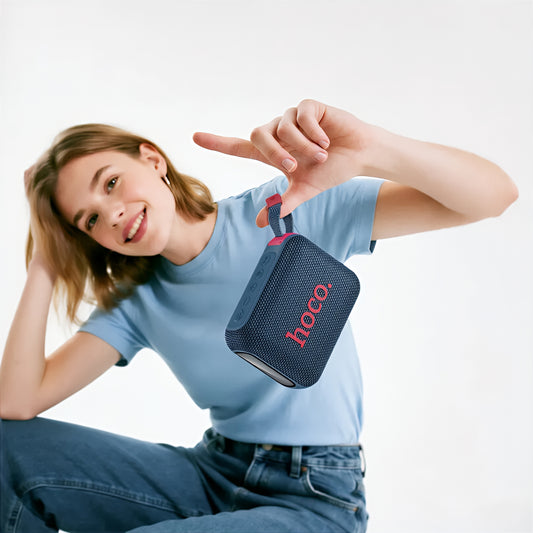Tragbarer Bluetooth-Lautsprecher HOCO HC31, 10W, TWS, RGB, wasserdicht, Marineblau