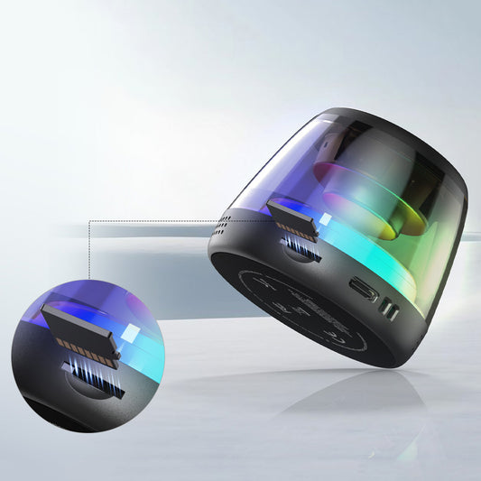 Tragbarer Bluetooth-Lautsprecher Monster Mag Flux, 5W, TWS, RGB, Schwarz