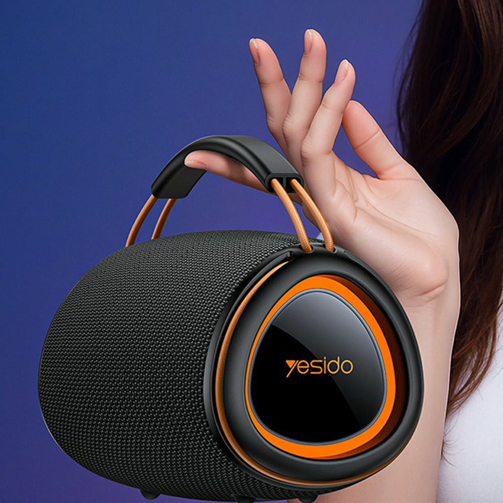 Tragbarer Bluetooth-Lautsprecher Yesido YSW39, 20W, TWS, RGB, Schwarz