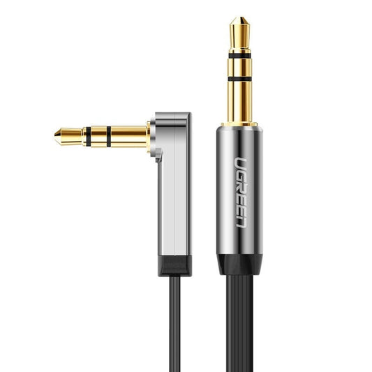 Audiokabel 3.5mm - 3.5mm UGREEN AV119 Gewinkelt, 0.5m, Schwarz