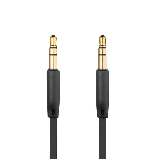 Audio-Kabel 3.5mm - 3.5mm Fixed, 1m, Schwarz