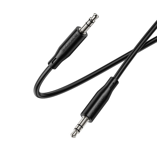 3,5-mm-Audiokabel - 3,5 mm Borofone BL26 Standard, 1 m, Schwarz